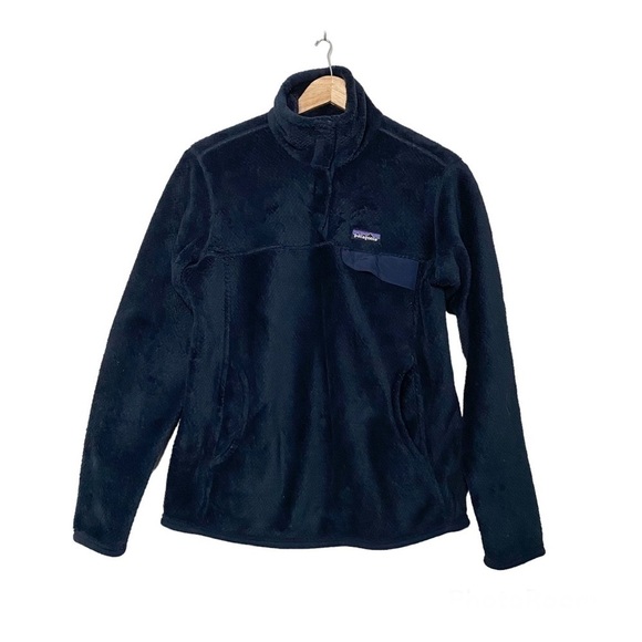 PATAGONIA Re Tool Snap T Fleece Pullover Jacket Navy Blue M - Picture 1 of 6